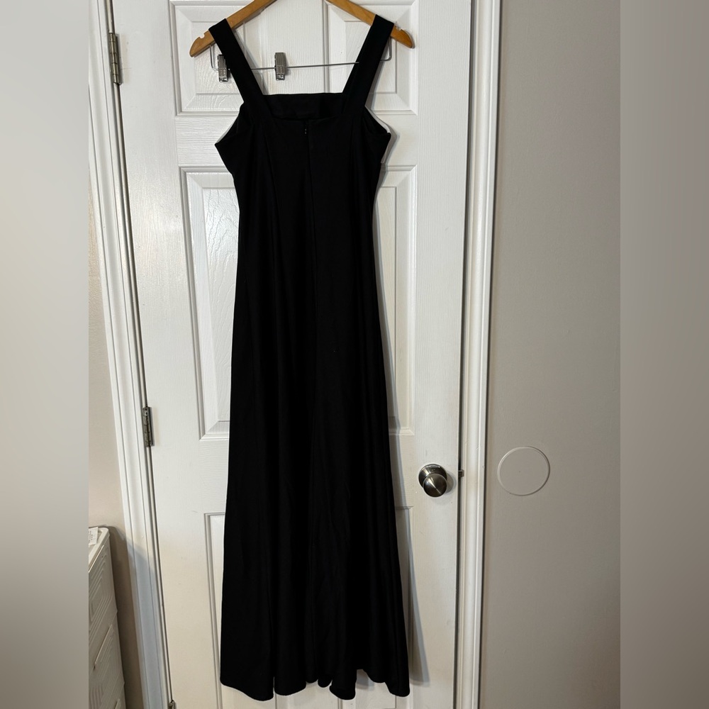 Vintage Southeastern Apparel Dress Black/White Arietta Gown Size 8 0515 - Picture 3 of 5
